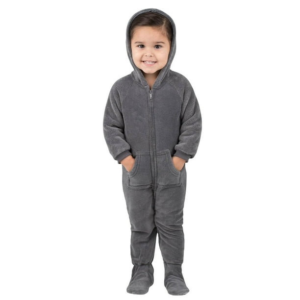 Howling Moon Kids Hoodie Chenille Onesie Footed Pajamas